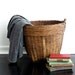Large Woven Basket - Vintage Basket with Handles Rustic Storage, Laundry Basket, Planter