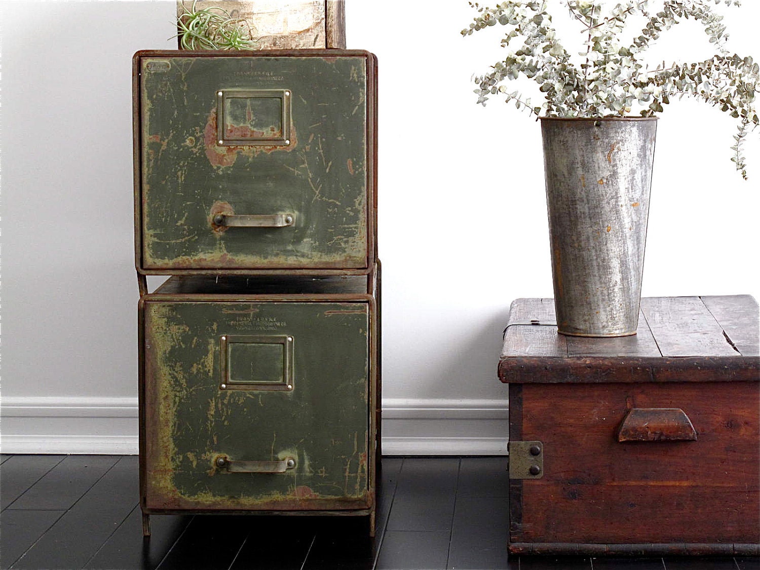 antique metal file cabinet for sale