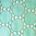 Turquoise Circle Lace Coin Purse
