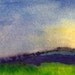Early Morning Sun, Original Watercolor Painting