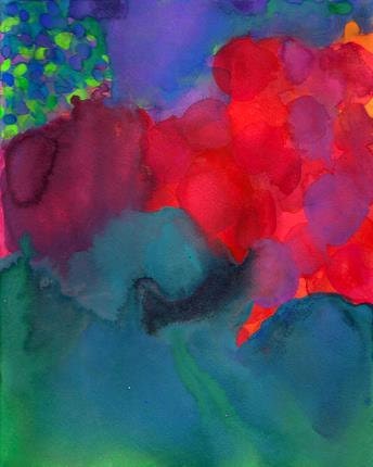 Large Art Print, Painting, Courage