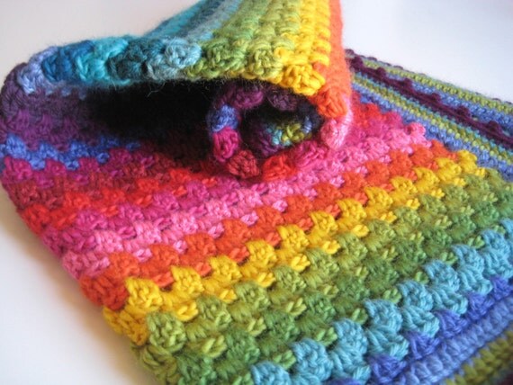 Maeve's Granny Stripe Blanket (26x28)