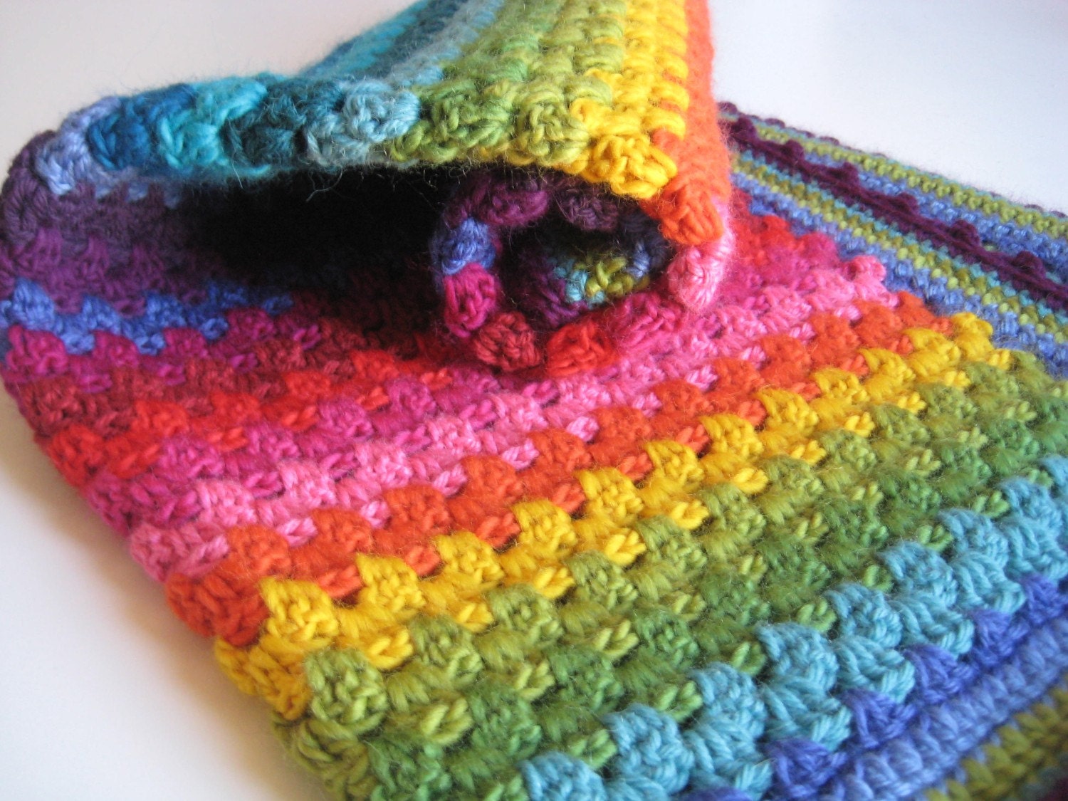 Maeve's Granny Stripe Blanket (26x28)