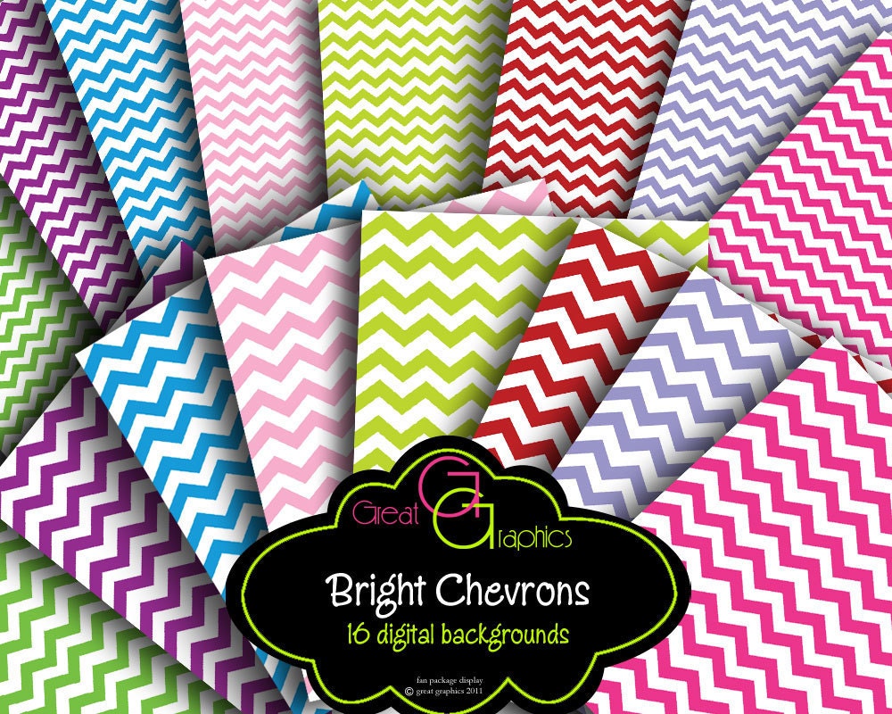 Chevron Digital Paper Chevron Background Digital Paper Chevron Print Digital Chevron Printable Chevron Instant Download Il_170x135