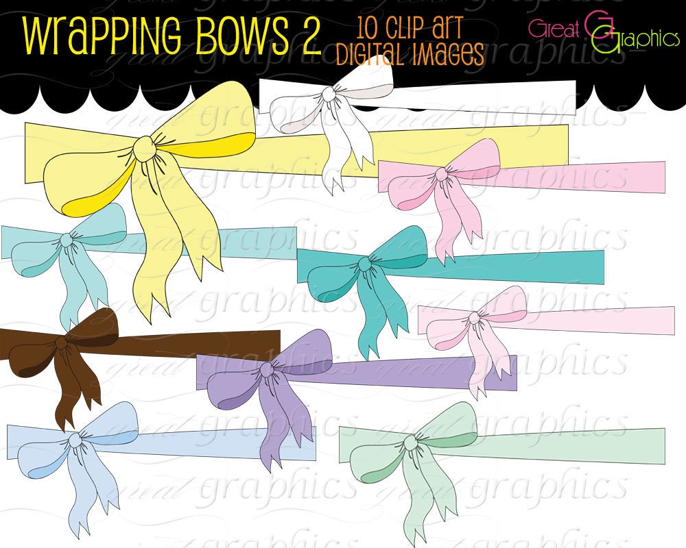 Bow Clipart, Present Bow, Digital Clip Art, Clipart, Baby Shower Clipart, Baby Shower Digital Clipart, Instant Download Il_170x135