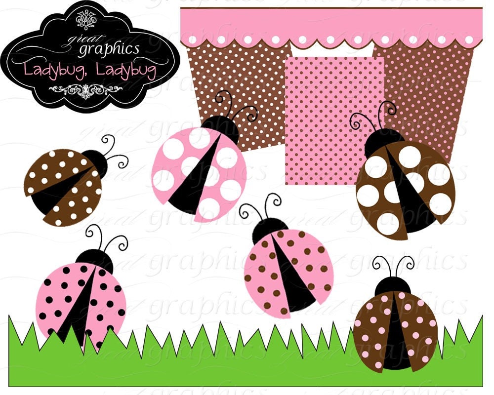 Pink Ladybug Clipart Digital Ladybug Ladybug Clipart Lady Bug Clipart Ladybug Clip Art Instant Download Il_570xn