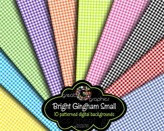 Gingham Paper Digital Paper Gingham Party Paper Printable Invitation Paper Gingham Check - Instant Download Il_570xn