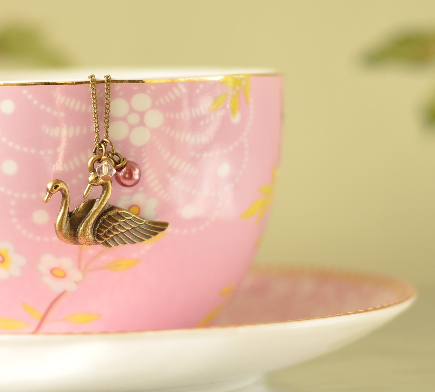 Odette Swan Charm Necklace