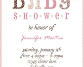 Simple Modern Baby Girl Shower Invitation Il_170x135