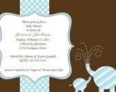 Striped Elephant Baby Shower Invitation (Customize Colors) Il_170x135