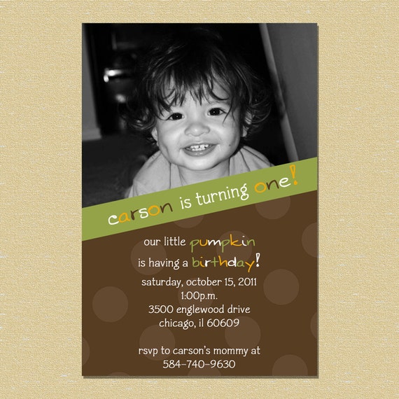 Our Little Pumpkin Simple Modern (Any Age - Boy or Girl- Text Customizable) 3 Options Il_570xn