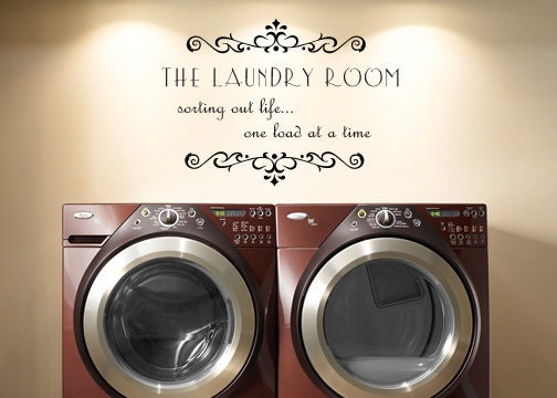 The Laundry Room sorting out life vinyl wall decal quote