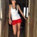 Red Hand Crocheted Shorts, Hand Knit Summer Shorts, Handmade Summer Clothing