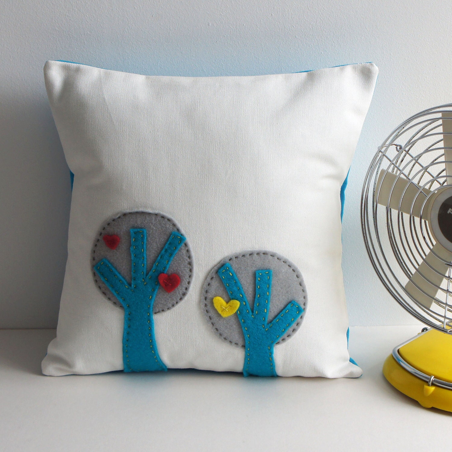 Love heart tree original cushion cover........