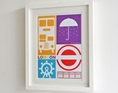 London city Original A4 print