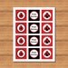 Ladybug Cupcake toppers Gift tags Birthday   Printable