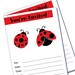 DIY Lady bug party invitation - blank -  Printable