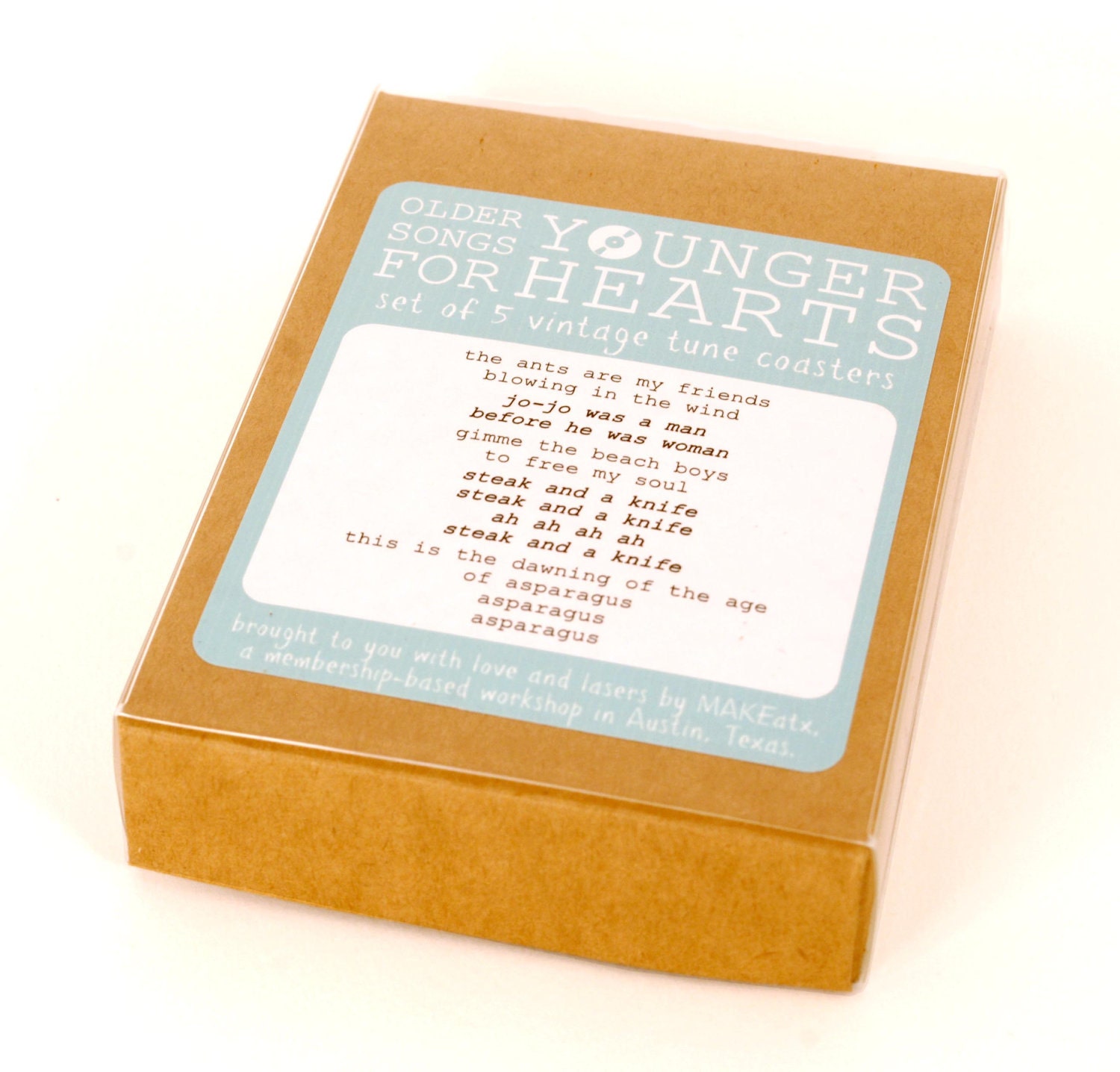 mistaken lyrics coaster set : five vintage tune-themed coasters with silly song lyrics