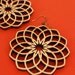 dahlia laser-cut earrings