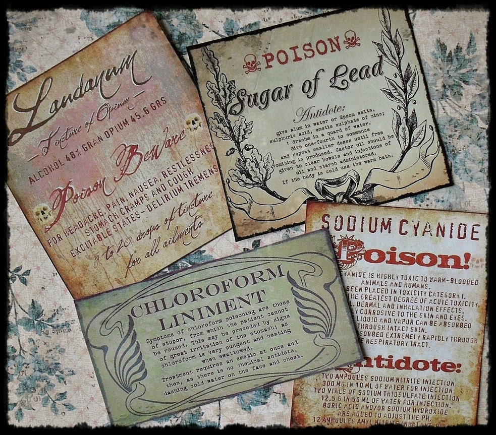 Toxicities Sticker Labels