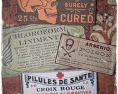 Vintage Poisons - Sticker Label Set