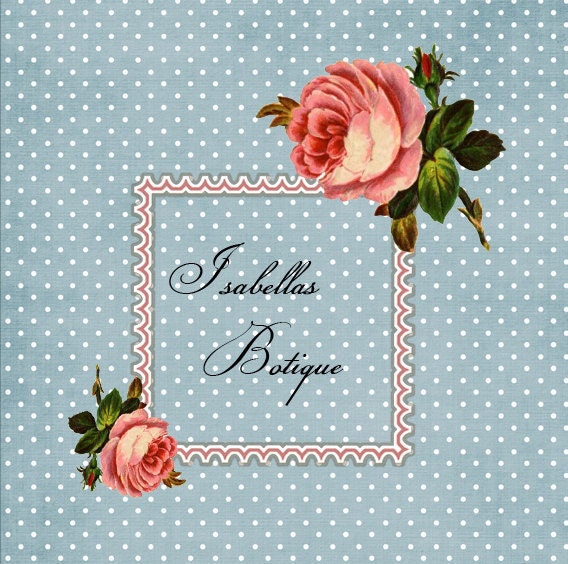 Professional Etsy Shop Set  -Lovely Rose Buds - (Banner, avatar, placeholders)