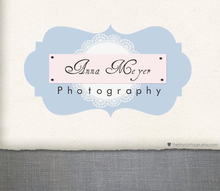 Premade Logo Design and Watermark- Layered Borders - Anna Meyer (No.240)