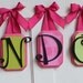 9 Wooden Letters Name Set Custom Colors Made to Order - Set of Nine 7" INCH - Nursery, Child's Room, Home Decor, Showers, Gifts