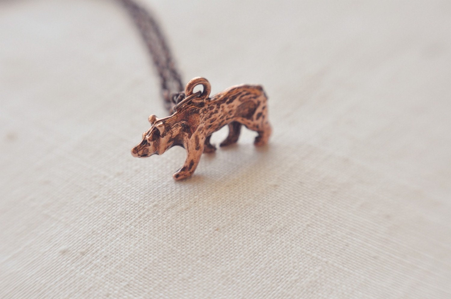 little bear necklace.