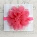 Baby Headbands..Newborn Headband.Baby Girl Headband..Hot Pink Tulle Poof Flower Headband.Baby Headband..Photography Prop..Many Colors