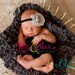 Baby Headband..Newborn Headbands..Baby Girl Headband..Newborn Headband..Grey Flower on Lace Headband..Vintage Headband