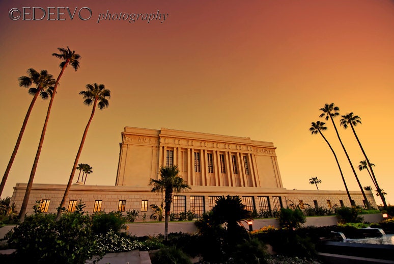 Mesa, Arizona LDS Temple - Fine Art Photograph 8x12