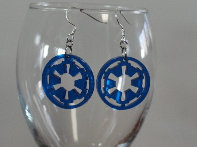 Star Wars Imperial Logo inspired Earrings