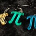 Pi Symbol Acrylic Earrings