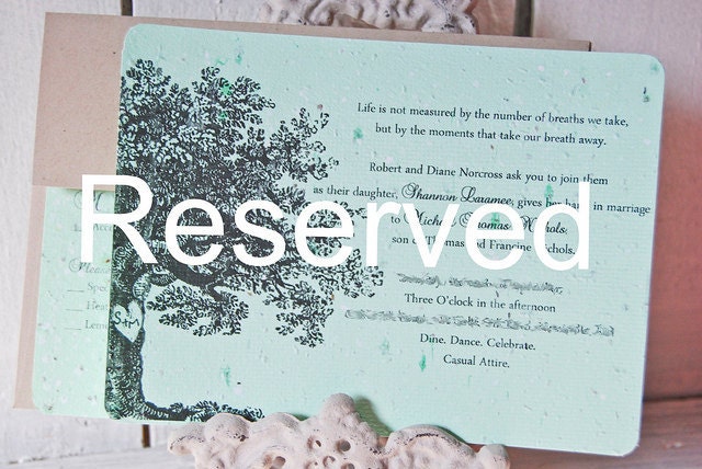 Custom Order - Reserve for Carrie