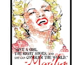 Marilyn Monroe Quote Art Print, 8x10