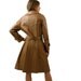 Vintage Leather Coat in Tan 1970s Womens Medium