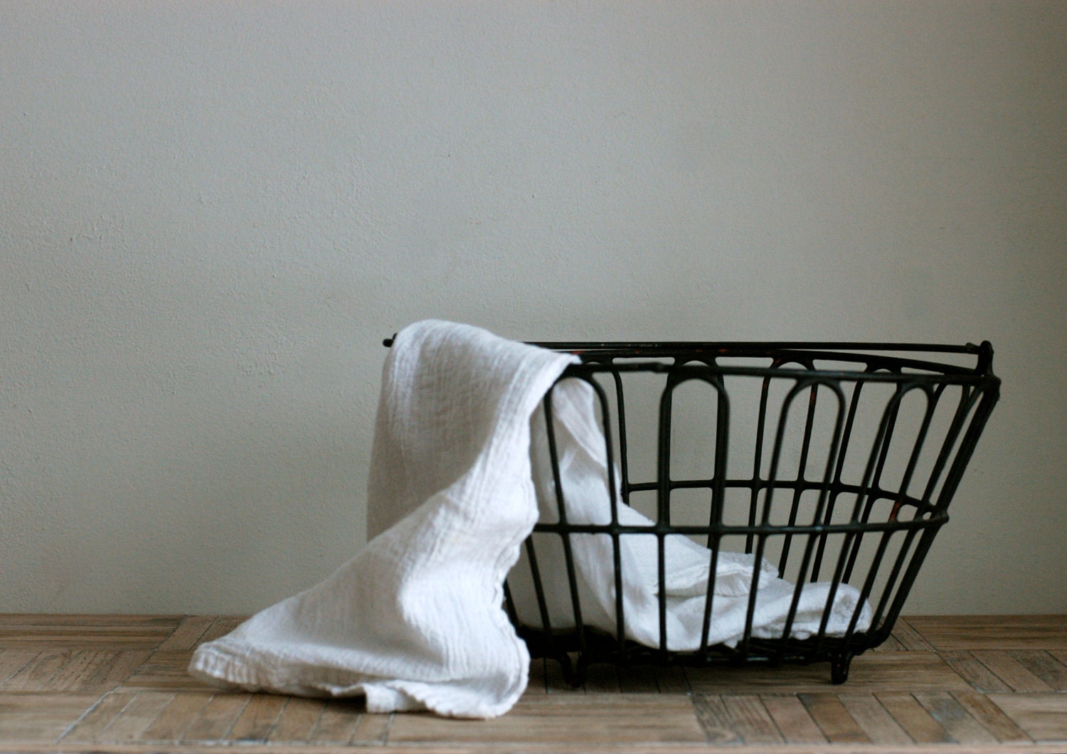 Vintage Metal Egg Basket
