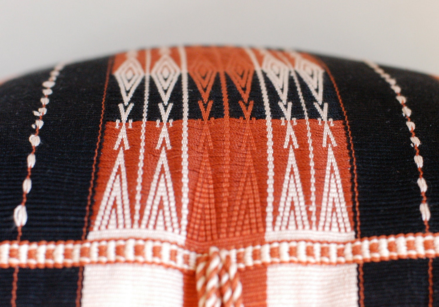 Handwoven Arrow and Diamond Pattern Pillow Cover