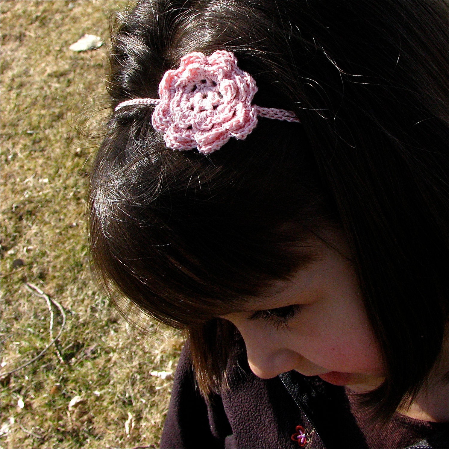 Simply Sweet Floral Blossom Crocheted Headband - FREE SHIPPING
