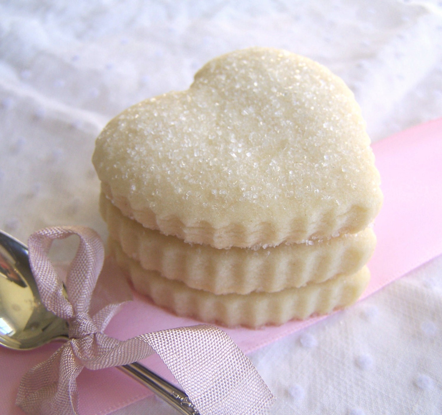 Mother's Day Heart Cookies 1 Dozen Classic Butter Shortbread