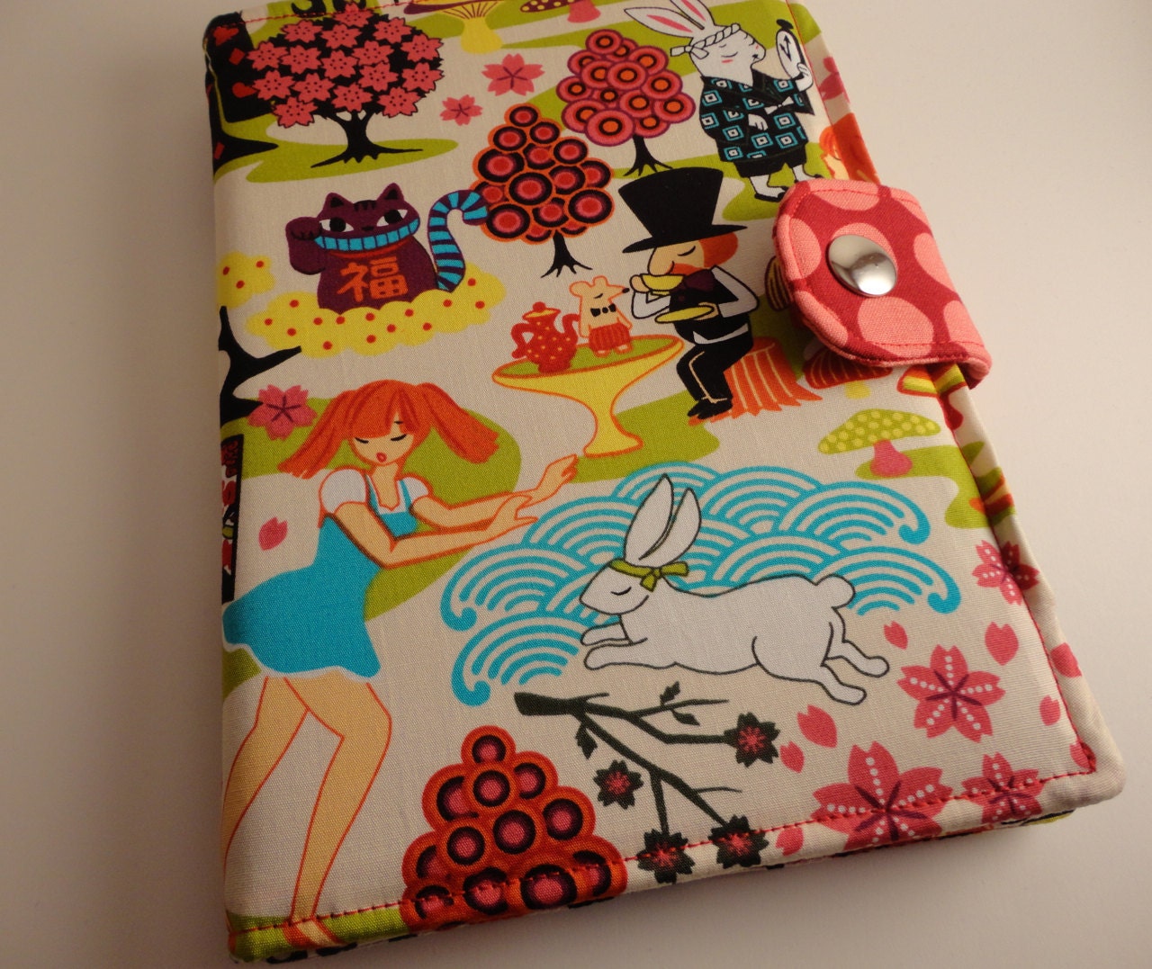 Kindle Cover, Alice in Wonderland Japan Style, Kindle 4, Touch, Nook, Kobo, Sony Cover