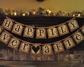 Wedding Banner Bundle Reception Anniversary Bride Groom Shower Garland Sign Photo Prop Choose Your 4 Banners Custom and Personalized