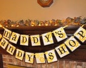 Birthday Party Theme Banner Garland Word Sign  Wall Table Decoration Photo Prop Can Custom Words and Colors