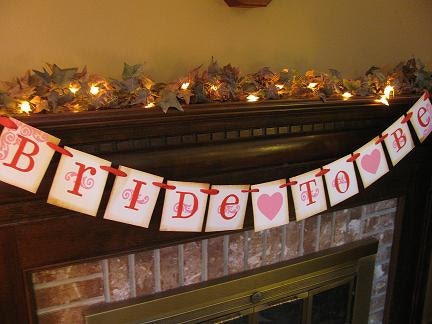 Wedding Bridal Shower Bride to Be Banner Garland, Sign, Great Photo Prop, You Pick Colors