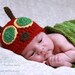 Very Hungry Caterpillar Hat and Cocoon Set - Newborn Photography Prop, Made-to-Order