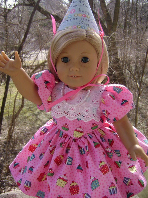Happy Birthday Ensemble for 18 Inch Dolls Will Fit American Girl and Chatty Cathy Dolls NEW