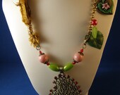 Mixed Media Necklace - "Unchain My Heart"