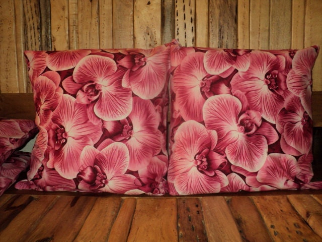Raspberry Pillow Cover Full Bloom Artistic