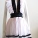 Chiffon Cotton Candy Pink and Black Sequin Party Halter Dress